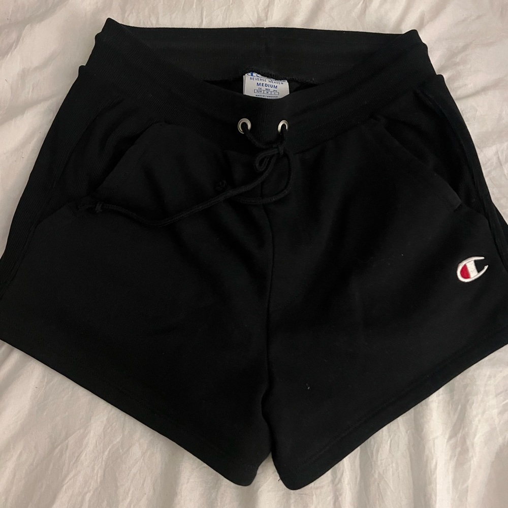 Champion Reverse Weave Black Shorts